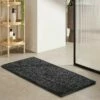 Out Door Mats Shaggy Soft Doorway Runner Charcoal -Bed Linings Sale ShaggyPeruBathmatCharcoal