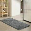 Grey Doormat Shaggy Out Door Runner Mat -Bed Linings Sale ShaggyPeruBathmatGrey
