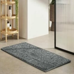 Grey Doormat Shaggy Out Door Runner Mat