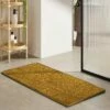 Front Door Mat Shaggy Doorway Runner Yellow -Bed Linings Sale ShaggyPeruBathmatYellow