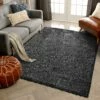 Fluffy Charcoal Rugs Small & Large Living Room Shag Pile Carpet 1 Fluffy Charcoal Rugs Small & Large Living Room Shag Pile Carpet -Bed Linings Sale ShaggyPeruRugCharcoal