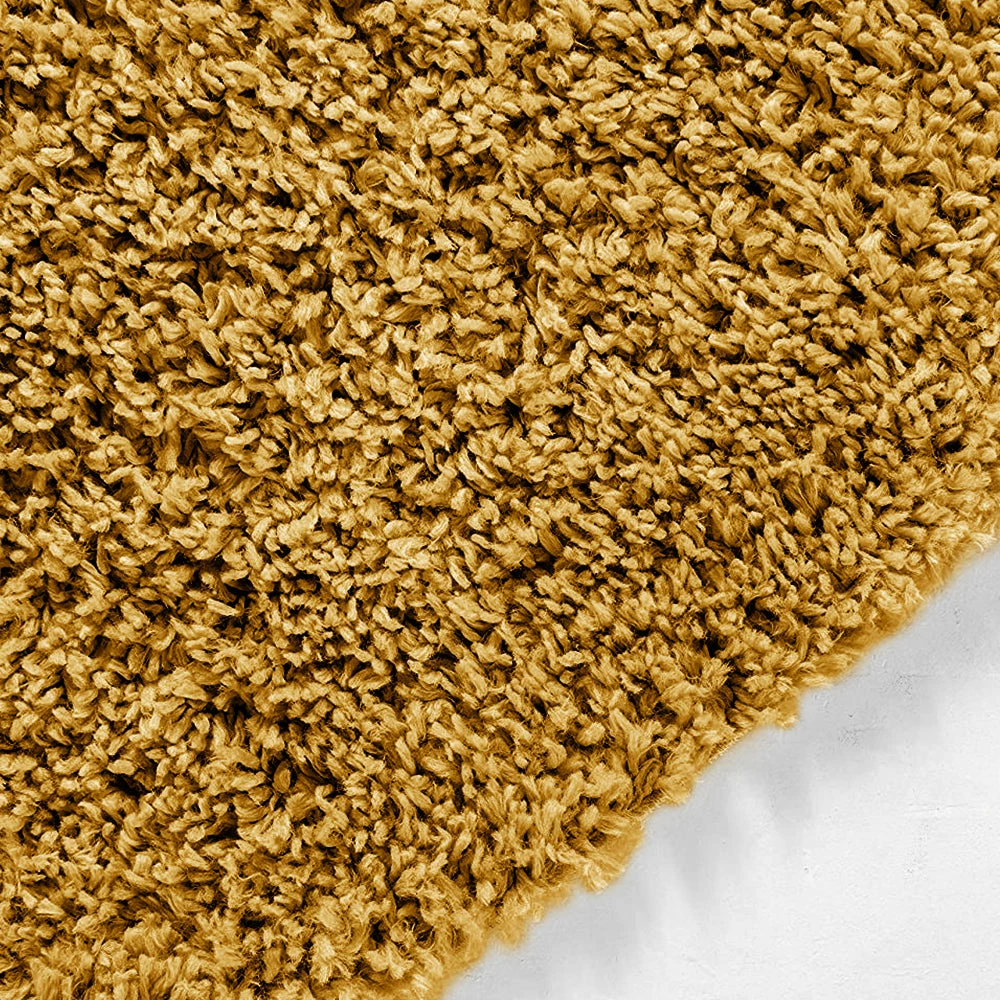 Yellow Rug Large Outdoor Fluffy Shaggy Runner Rug 5 Yellow Rug Large Outdoor Fluffy Shaggy Runner Rug - Image 3