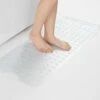 PVC Rubber Shower Mat Strong Suction Crystal White Bathmat -Bed Linings Sale Showermat Transparent1