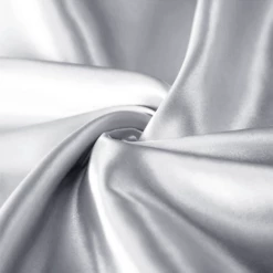 Silver Satin Silk Pillowcases Pair -Bed Linings Sale Silver 2 0b96a456 bf27 49d1 8368 fd10ff6b6a42