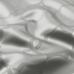 Silver Eyelet Curtains Embossed Blackout Ready Made -Bed Linings Sale Silver 6