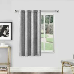 Sparkle Glitter Blackout Eyelet Curtains Silver -Bed Linings Sale Silver 2c7c582f c914 417f a04e e9951cd3977c