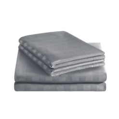 Grey Bedding Set Stripe Duvet Cover -Bed Linings Sale StripeDuvetKhaki 09