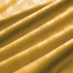 Ochre Bedding Striped Duvet Cover Single, Double, King & Super King -Bed Linings Sale StripeDuvetMustard 06