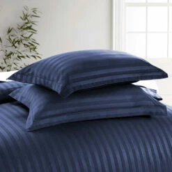 Bed Linings Sale -Bed Linings Sale StripeDuvetNavy 04