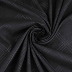 Single Bed Sheets 25cm Embossed Pattern Black Fitted Sheet -Bed Linings Sale StripeFittedSheetBlack 03