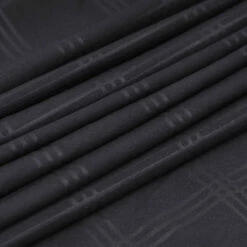 Single Bed Sheets 25cm Embossed Pattern Black Fitted Sheet -Bed Linings Sale StripeFittedSheetBlack 05