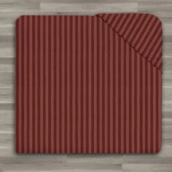 Single Bed Fitted Sheet Burgundy Striped -Bed Linings Sale StripeFittedSheetBurgundy 04