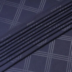 King Size Bedsheets 25cm Deep Navy Blue Fitted Sheet Embossed Pattern -Bed Linings Sale StripeFittedSheetNavy 05