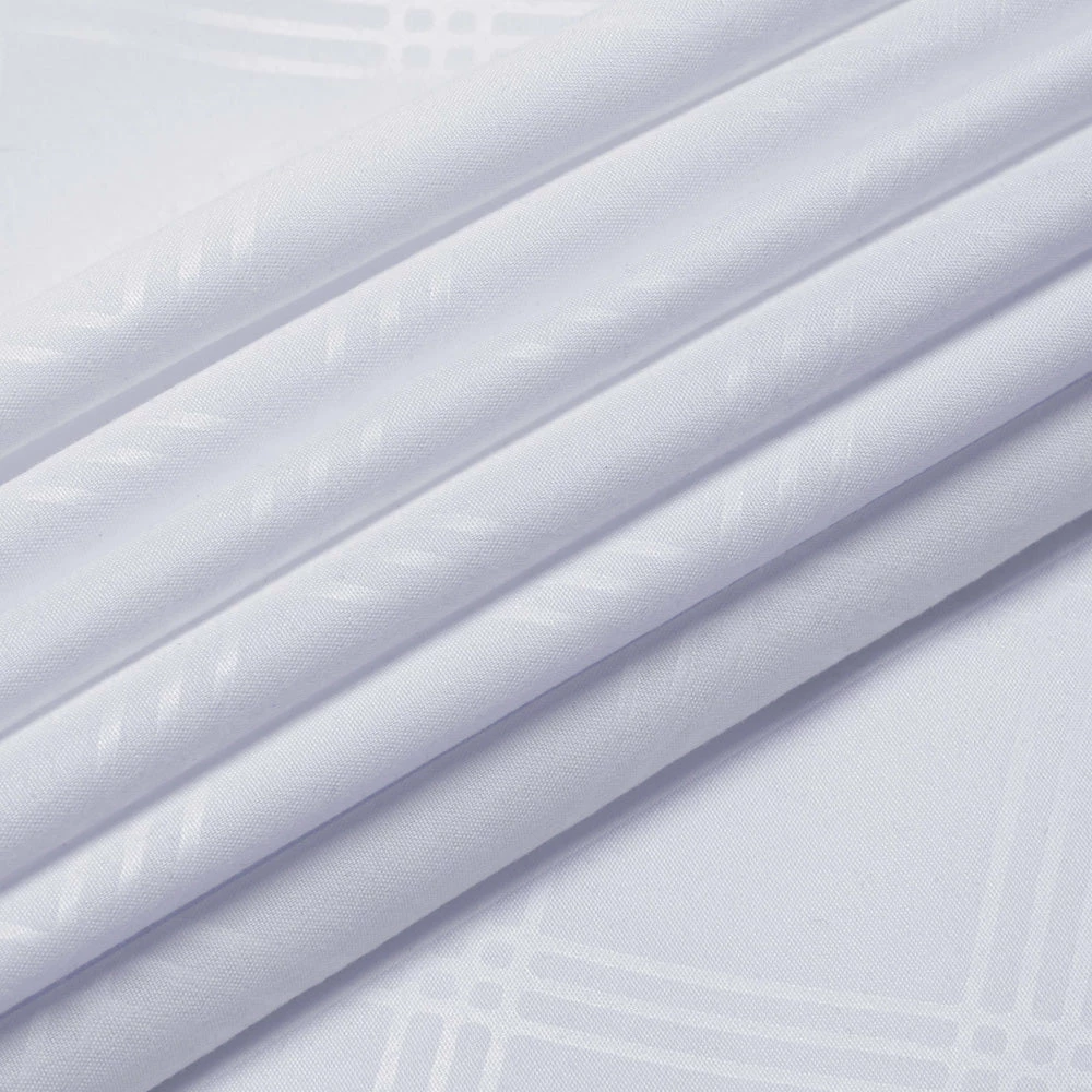 White Double Fitted Sheet Embossed 25cm Deep Bedsheet 7 White Double Fitted Sheet Embossed 25cm Deep Bedsheet - Image 5