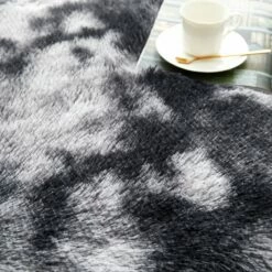Tie Dye Grey Shaggy Rugs For Living Room -Bed Linings Sale TieDyeGrey 07