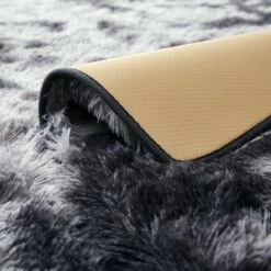 Tie Dye Grey Shaggy Rugs For Living Room -Bed Linings Sale TieDyeGrey 09