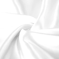 White Satin Silk Pillow Cases Pair -Bed Linings Sale White 2 47cfd1b4 70f3 4c9f 9f89 c5c09aa2c6af