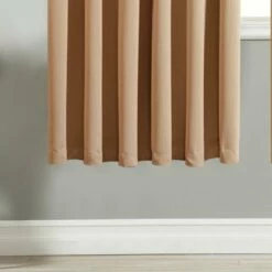 Beige Blackout Curtains Single Panel Door Curtain -Bed Linings Sale beige 2 51c60ca8 fa19 494d 91de bccd3bea831d