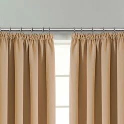 Beige Window Curtains Ready-Made Pencil Pleat -Bed Linings Sale beige 3 0e0e904c a7de 46b1 a423 d81be9652f50
