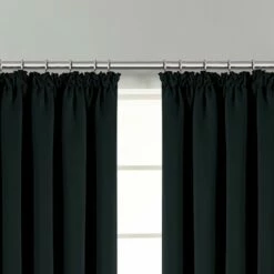 Thermal Blackout Window Curtains Pencil Pleat Black -Bed Linings Sale black 3 20289005 83b3 4523 852c 4e41883c2368