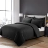 Double Bedding Stripe Duvet Cover Set Black King & Super King -Bed Linings Sale black 51d4ed14 68a6 486b a1f3 ec1e4d38e282