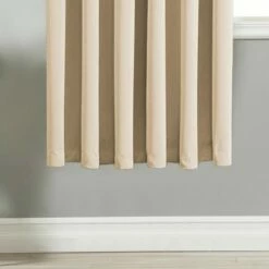 Door Window Curtains Pencil Pleat Blackout Cream -Bed Linings Sale cream 2 dc129bae 1a73 4407 8563 7ef433759815