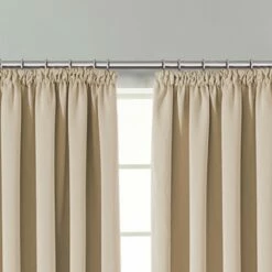 Door Window Curtains Pencil Pleat Blackout Cream -Bed Linings Sale cream 3 3dbfa600 8f61 4770 8435 97d3f47195f5