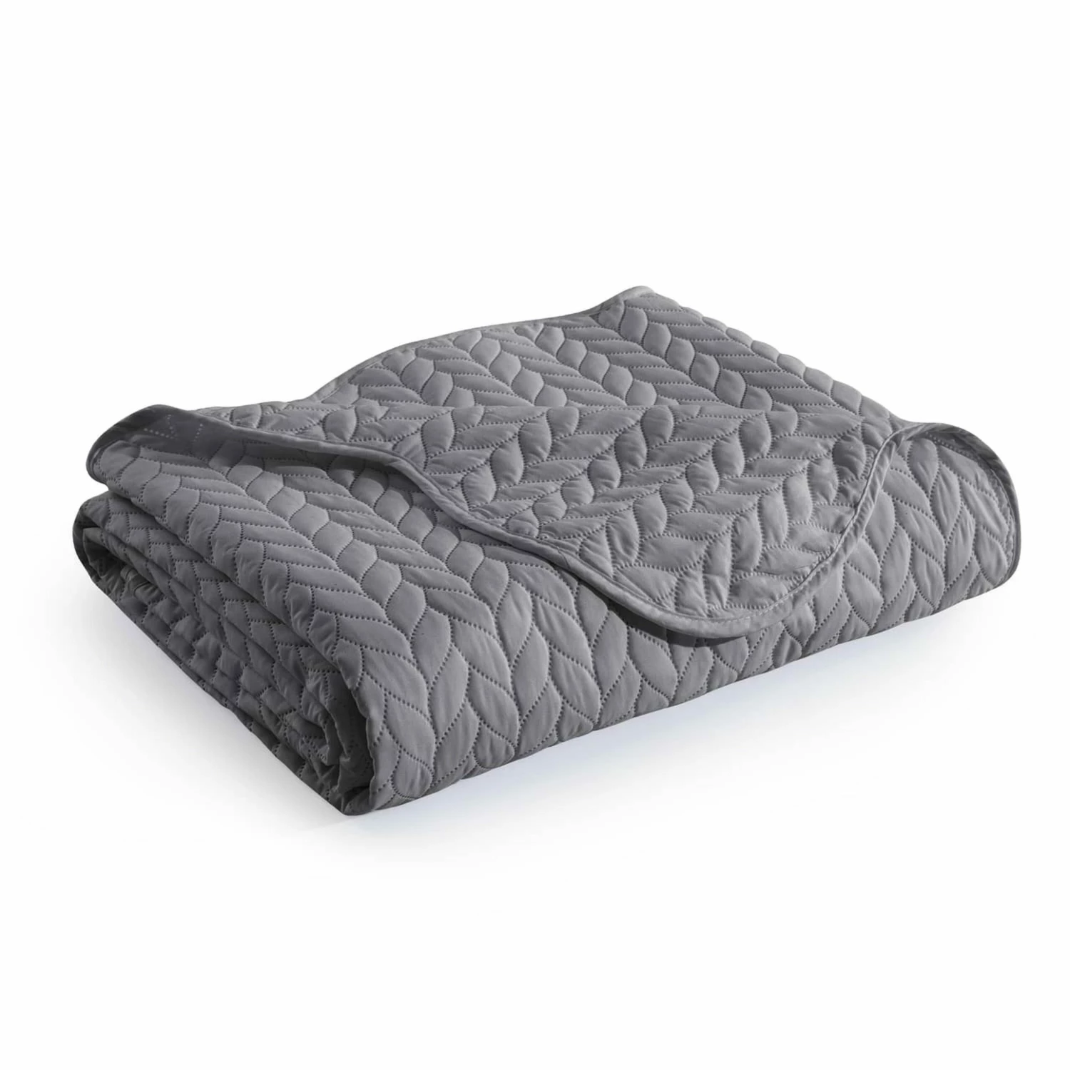 Grey Bedspread Quilted Bedding Set Embossed Comforter 9 Grey Bedspread Quilted Bedding Set Embossed Comforter - Image 7