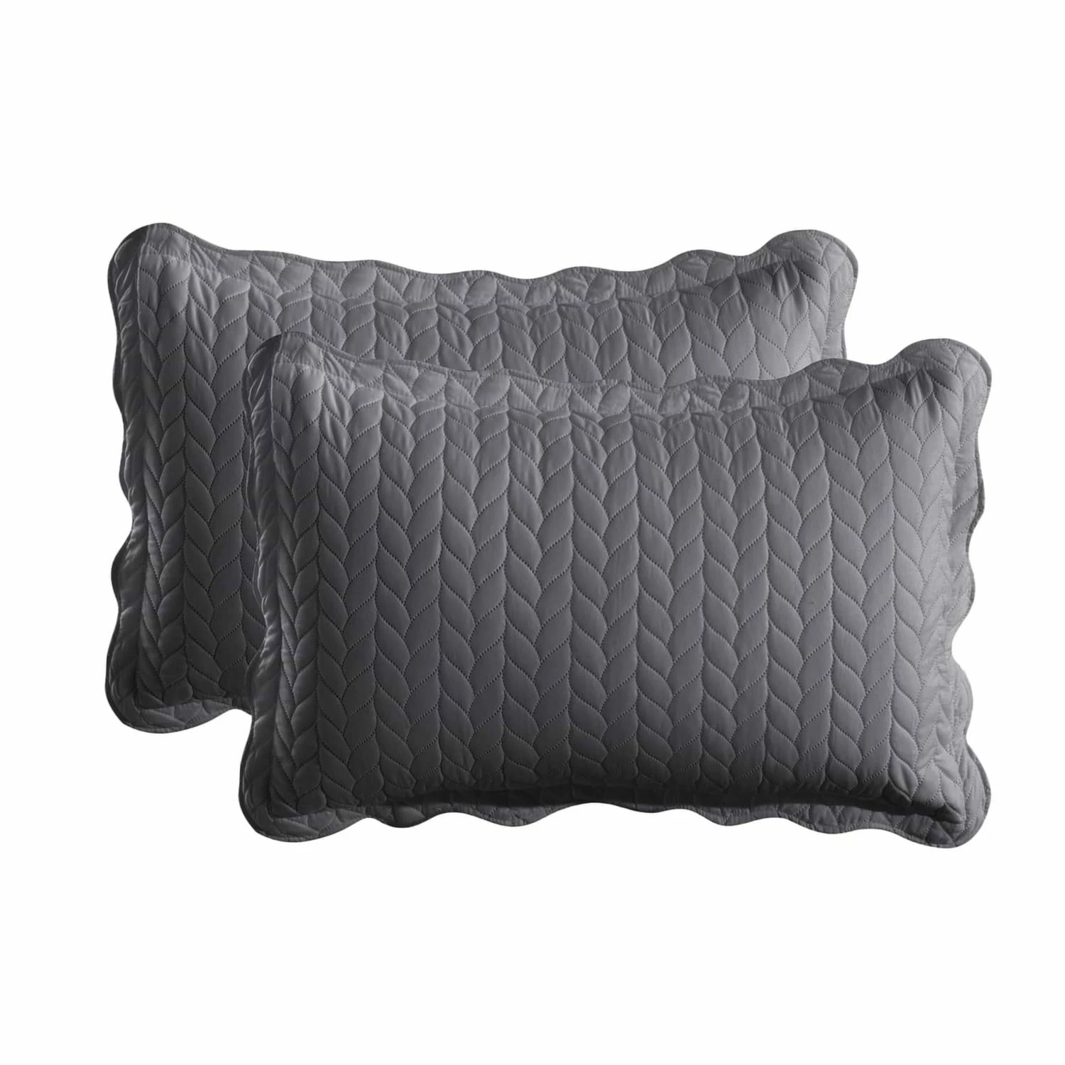 Grey Bedspread Quilted Bedding Set Embossed Comforter 10 Grey Bedspread Quilted Bedding Set Embossed Comforter - Image 8