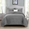 Double Bedspread Grey Velvet Bedding King Quilt Comforter Set 1 Double Bedspread Grey Velvet Bedding King Quilt Comforter Set -Bed Linings Sale grey e7c46121 2eae 4af4 941f 50b4c2d2090f