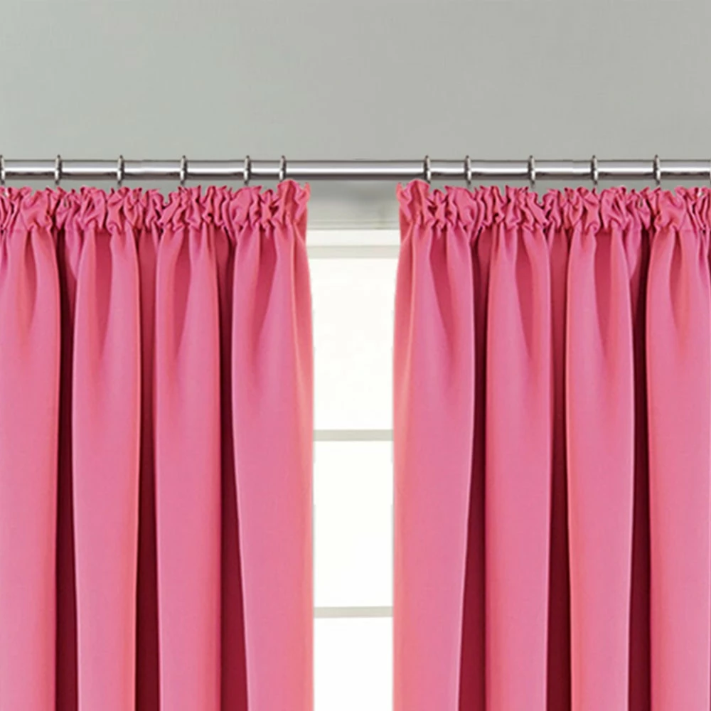 Pink Curtains For Bedroom Blackout Pencil Pleat 5 Pink Curtains For Bedroom Blackout Pencil Pleat - Image 3