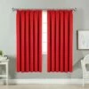 Thermal Blackout Curtains Red Pencil Pleat For Window 1 Thermal Blackout Curtains Red Pencil Pleat For Window -Bed Linings Sale red 1833f9bf 37a7 4ed0 bfdb 2623f555dc90