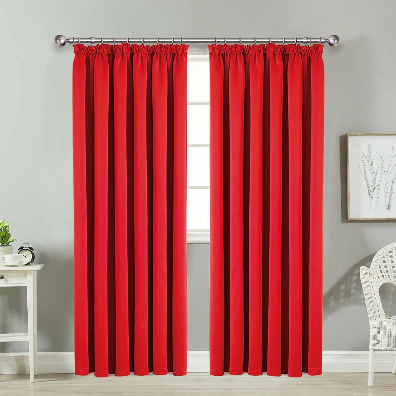Pleated Curtains Thermal Blackout Pencil Pleat Red 3 Pleated Curtains Thermal Blackout Pencil Pleat Red